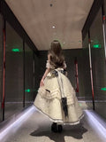 Cute High Low Square Neck Lace Summer 18th Birthday Dress Lolita Dress Birthday Outfits HZ1121