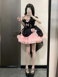 Cute Ball Gown Sweetheart Pink Short Summer 18th Birthday Dress Lolita Dress Birthday Outfits HZ1121