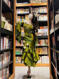 Vintage High Low Spaghetti Straps Green 16th Birthday Dress Lolita Dress Birthday Outfits HZ1121
