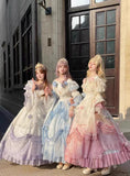 Vintage Ball Gown Off The Shoulder Short Sleeves Spring 16th Birthday Dress Lolita Summer Dress 18th Birthday Outfits HZ1121