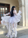Vintage Ball Gown Lilac Short Mini Summer 18th Birthday Dress Lolita Dress Birthday Outfits HZ1121