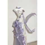 Pretty Sheath Sweetheart Lilac Long Summer 18th Birthday Dress Lolita Dress 20th Birthday Outfits HZ1121