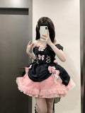Cute Ball Gown Sweetheart Pink Short Summer 18th Birthday Dress Lolita Dress Birthday Outfits HZ1121