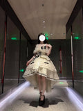 Cute High Low Square Neck Lace Summer 18th Birthday Dress Lolita Dress Birthday Outfits HZ1121