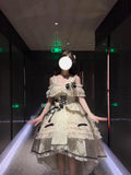 Cute High Low Square Neck Lace Summer 18th Birthday Dress Lolita Dress Birthday Outfits HZ1121
