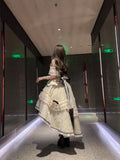 Pretty High Low Square Neck Lace Summer 18th Birthday Dress Lolita Dress Birthday Outfits HZ1121