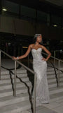 Gorgeous Mermaid Sweetheart Silver Sequin Black Girl Birthday Dress Prom Dress Birthday Outfits For Women HZ1121