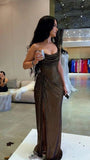 Gorgeous Mermaid One Shoulder Sequin Prom Dresses Formal Summer Wedding Guest Dresses Wedding Guest Outfits HZ1121