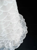 Pretty Bridal Gown Mermaid High Neck Sequin White Long Wedding Dresses Modest Bridal Gowns HZ1121