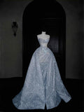Gorgeous Ball Gown Sweetheart Sequin Long Prom Dress Party Dress Graduation Dresses HZ1121