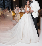 Dreamy Wedding Dress Ball Gown Off The Shoulder Lace Wedding Dresses Bridal Gowns HZ1121