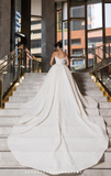Dreamy Wedding Dress Ball Gown Off The Shoulder Lace Wedding Dresses Bridal Gowns HZ1121