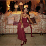 Sexy Mermaid Sweetheart Chiffon Prom Dresses Formal Summer Wedding Guest Dresses Wedding Guest Outfit HZ1121