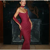 Sexy Mermaid Sweetheart Chiffon Prom Dresses Formal Summer Wedding Guest Dresses Wedding Guest Outfit HZ1121