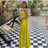 Classy A line Sweetheart Chiffon Long Prom Dresses Formal Summer Wedding Guest Dresses Wedding Guest Outfit HZ1121