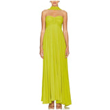 Classy A line Sweetheart Chiffon Long Prom Dresses Formal Summer Wedding Guest Dresses Wedding Guest Outfit HZ1121