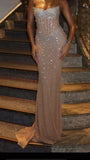 Sexy Mermaid Sweetheart Champagne Formal Gown 23rd Birthday Dress Prom Dresses Black Girl 20th Birthday Outfits HZ1121