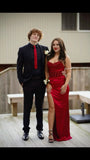 Classy Mermaid Sweetheart Red Satin High Split Cut Slit Long Prom Dresses Party Dress Birthday Outfits Graduation Dresses HZ1121