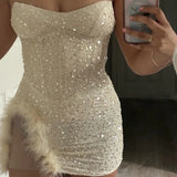 Simple Sheath Strapless Sequin White Summer Birthday Dresses For Teens Hoco Dress Mini 18th Birthday Outfit Cocktail Dresses HZ1121