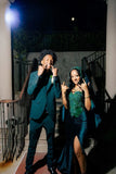Sexy Mermaid Sweetheart Green Sleeveless Long Prom Dresses Party Dress Black Girl Birthday Outfits Graduation Dresses HZ1121