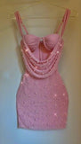 Pretty Sheath Spaghetti Straps Pink Summer 16th Birthday Dresses For Teens Hoco Dress Mini 18th Birthday Outfit Cocktail Dresses For Women HZ1121
