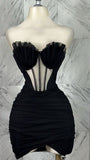 Pretty Sheath Sweetheart Little Black Dress Summer 16th Birthday Dresses For Teens Hoco Dress Mini 18th Birthday Outfit Cocktail Dresses For Women HZ1121