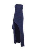 Classy Mermaid Royal Blue Slit Long Prom Dresses Formal Gown Summer Wedding Guest Dress Wedding Outfits For Guest HZ1121
