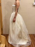 Vintage Wedding Dress A line Strapless Ivory Summer Beach Long Wedding Dresses Bridal Gowns HZ1121