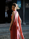 Classy Sheath Strapless Red Long Prom Gown Summer Wedding Guest Dress Bridal Guest Dresses Wedding Outfits For Guest HZ1121