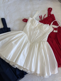 Pretty A line Square Lace Short Homecoming Dress Summer Middle School Formal 8th Grade Hoco Dresses Summer Holiday Dress Birthday Outfits HZ1121