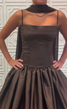Classy Ball Gown Strapless Sleeveless Black Formal Long Prom Gown Summer Wedding Guest Dress Bridal Guest Dresses Wedding Outfits For Guest HZ1121