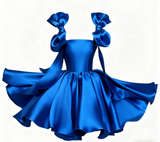 Pretty Ball Gown Spaghetti Straps Pink Satin Short Mini Formal 8th Grade Homecoming Dress Summer Middle School Hoco Dresses Birthday Outfits HZ1121