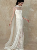 Pretty Wedding Dress Mermaid Strapless White Long Satin Wedding Dresses Bridal Gowns Brides Gown HZ1121