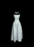 Vintage A Line Spaghetti Straps Light Sky Blue Satin Prom Dresses Party Dress Summer 22th Birthday Outfits 18th Birthday Dresses HZ1121