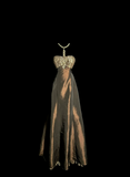 Vintage Mermaid Strapless Mother Of Bride Dress Taffeta Party Gown Floor Length For Summer Women Wedding HZ1121