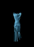 Vintage Mermaid Teal Blue Mother Of Bride Dress Satin Party Gown Knee Length For Summer Women Wedding HZ1121