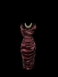 Vintage Sheath Sleeveless Satin Petite Mother Of Bride Dress Party Gown Knee Length For Summer Women Wedding HZ1121