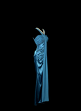 Vintage Mermaid Halter Sleeveless Satin Petite Mother Of Bride Dress Party Gown Floor Length For Summer Women Wedding HZ1121