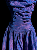 Classy Ball Gown Strapless Grape Taffeta Long Prom Dresses Party Dress Birthday Outfits Graduation Dresses HZ1121