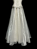 Vintage Bridal Gown 1960s Ball Gown Halter White Sleeveless Lace Long Wedding Dresses Elegant Bridal Gowns HZ1121