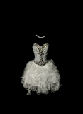 Pretty Ball Gown Sweetheart White Tulle Mini Short Formal 8th Grade Homecoming Dresses Summer Middle School Hoco Dress Birthday Outfits HZ1121