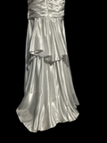 Vintage Mermaid Sweetheart White Satin Long Prom Dresses Party Dress 20th Birthday Outfits Graduation Dresses HZ1121