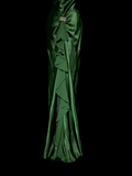 Vintage Mermaid Halter Dark Green 90s Chiffon Long Prom Dresses Party Dress 21st Birthday Outfits Graduation Dresses HZ1121