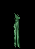Vintage Mermaid Halter Dark Green 90s Chiffon Long Prom Dresses Party Dress 21st Birthday Outfits Graduation Dresses HZ1121