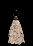 Vintage Ball Gown Spaghetti Straps Champagne 90s Long Prom Dresses Party Dress 30th Birthday Outfits Graduation Dresses HZ1121