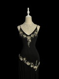 Vintage Sheath Spaghetti Straps 1950s Retro Classy Chiffon Prom Dresses Party Dress 21st Birthday Outfits Graduation Dresses HZ1121
