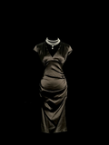 Vintage Sheath V Neck Cap Sleeves Satin Petite Mother Of Bride Dress Party Gown Knee Length For Summer Women Wedding HZ1121