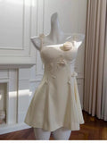 Pretty A Line Sleeveless Satin Summer 16th Birthday Dresses For Teens Hoco Dress Mini 18th Birthday Outfit Cocktail Dresses For Women HZ1121