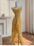 Elegant High Low Spaghetti Straps Burgundy Sleeveless Long Evening Party Gowns Evening Formal Dresses Prom Dress HZ1121