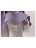 Trendy Ball Gown Sweetheart Lilac Satin Sleeveless Formal Short 8th Grade Homecoming Dress Summer Middle School Hoco Dresses Cocktail Dress Birthday Outfits HZ1121